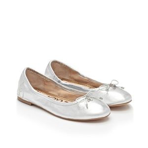NEW Sam Edelman Felicia Silver Ballet Flat